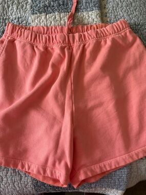 Daily Drills Coral Elastic Waist Shorts